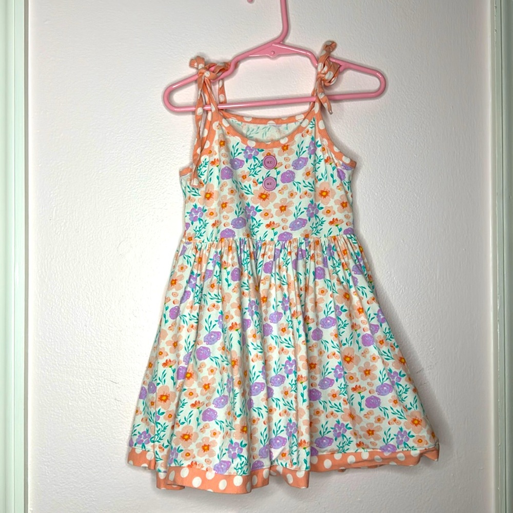 Eleanor Rose dress size 3/4 adjustable straps, flowery dress